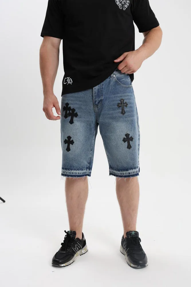 Джинсові Шорти Chrome Hearts