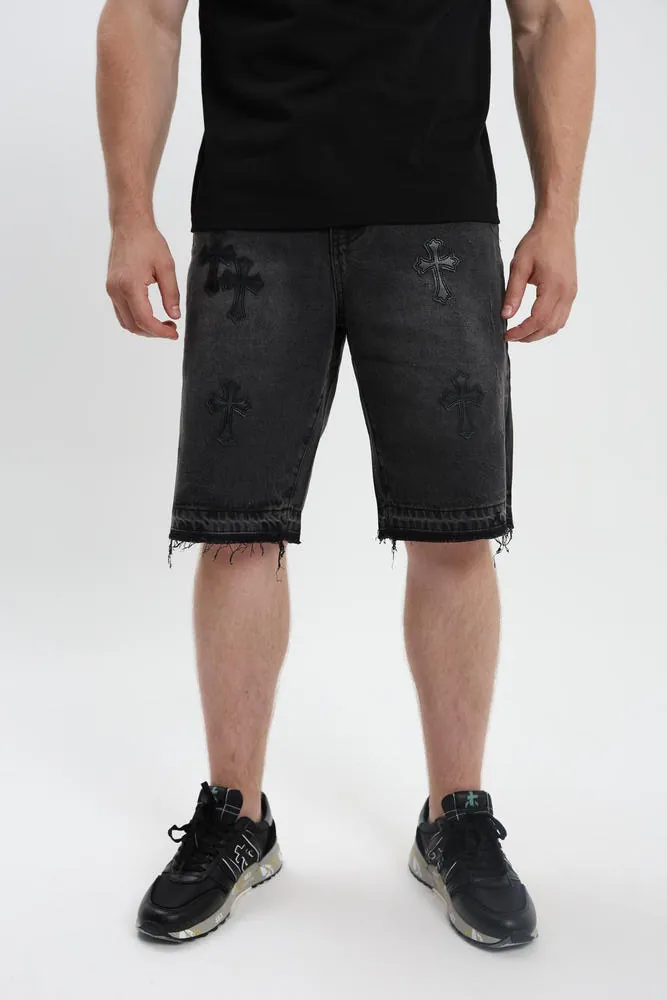 Джинсові Шорти Chrome Hearts