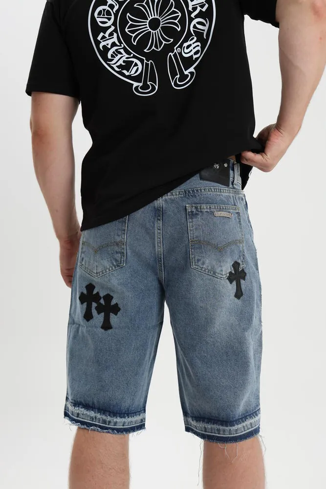 Джинсові Шорти Chrome Hearts