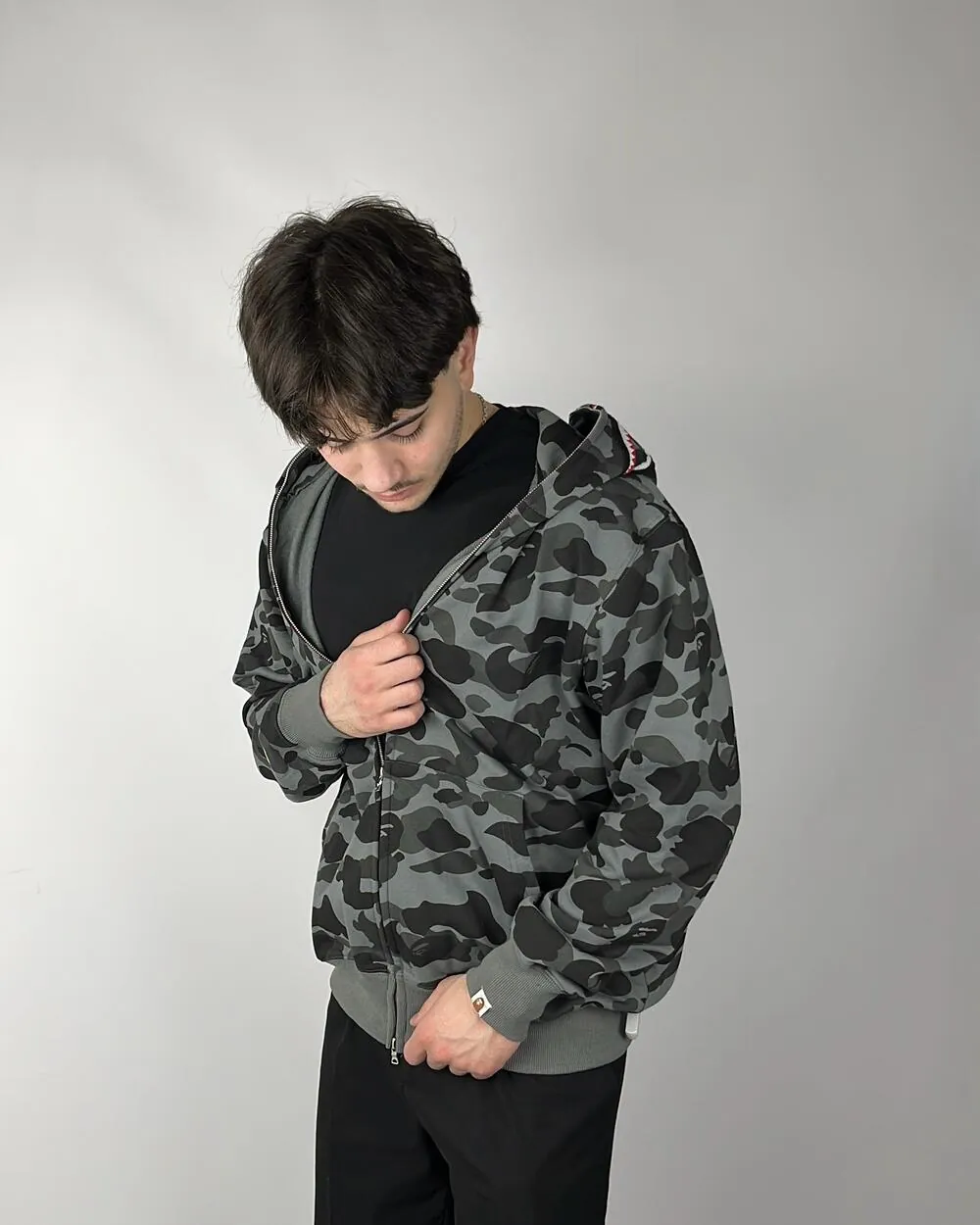 Зіп Худі Bape Camo Shark 3356