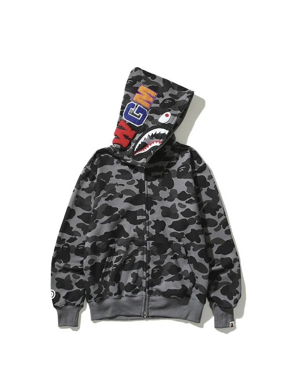 Зіп Худі Bape Camo Shark 3356