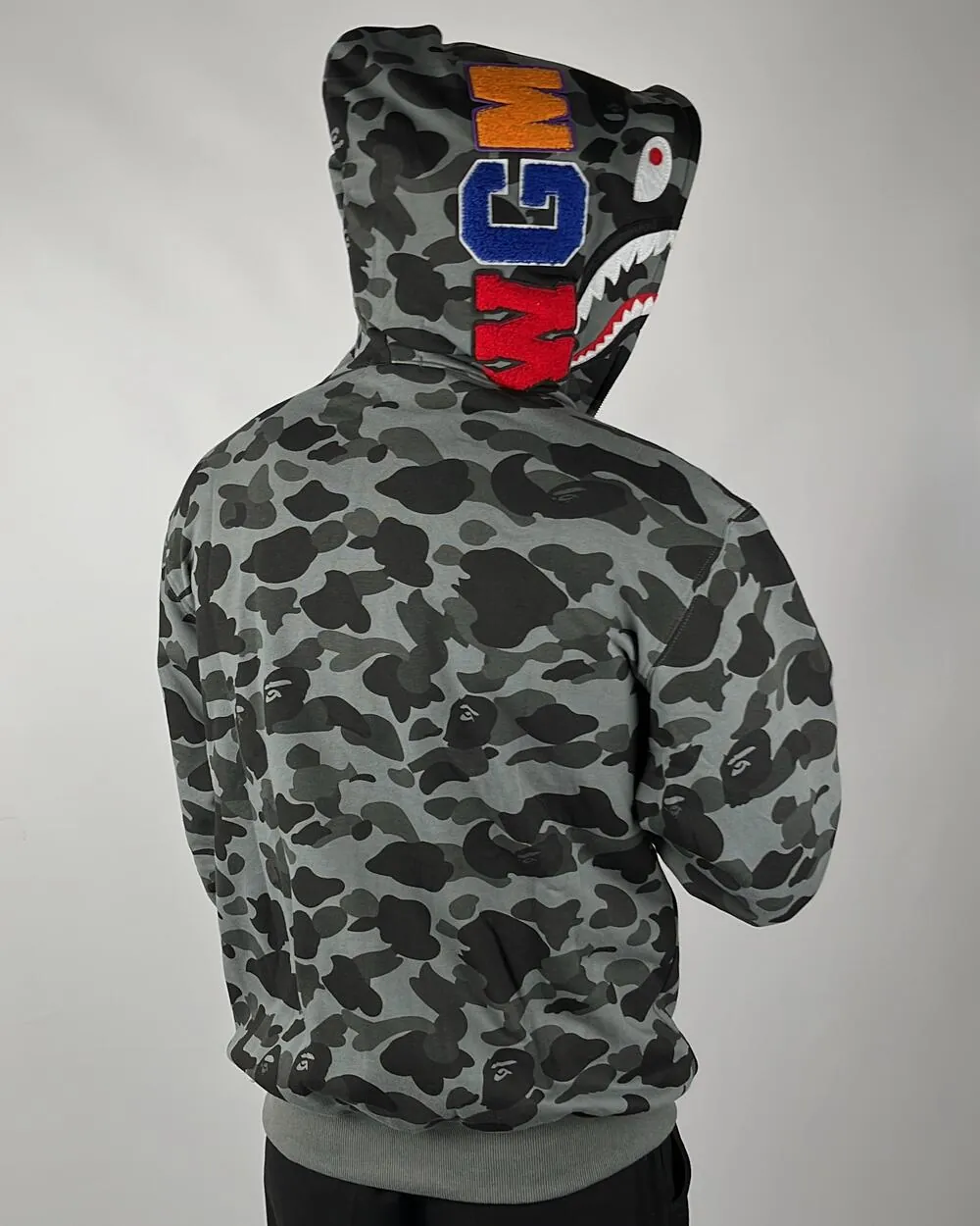 Зіп Худі Bape Camo Shark 3356