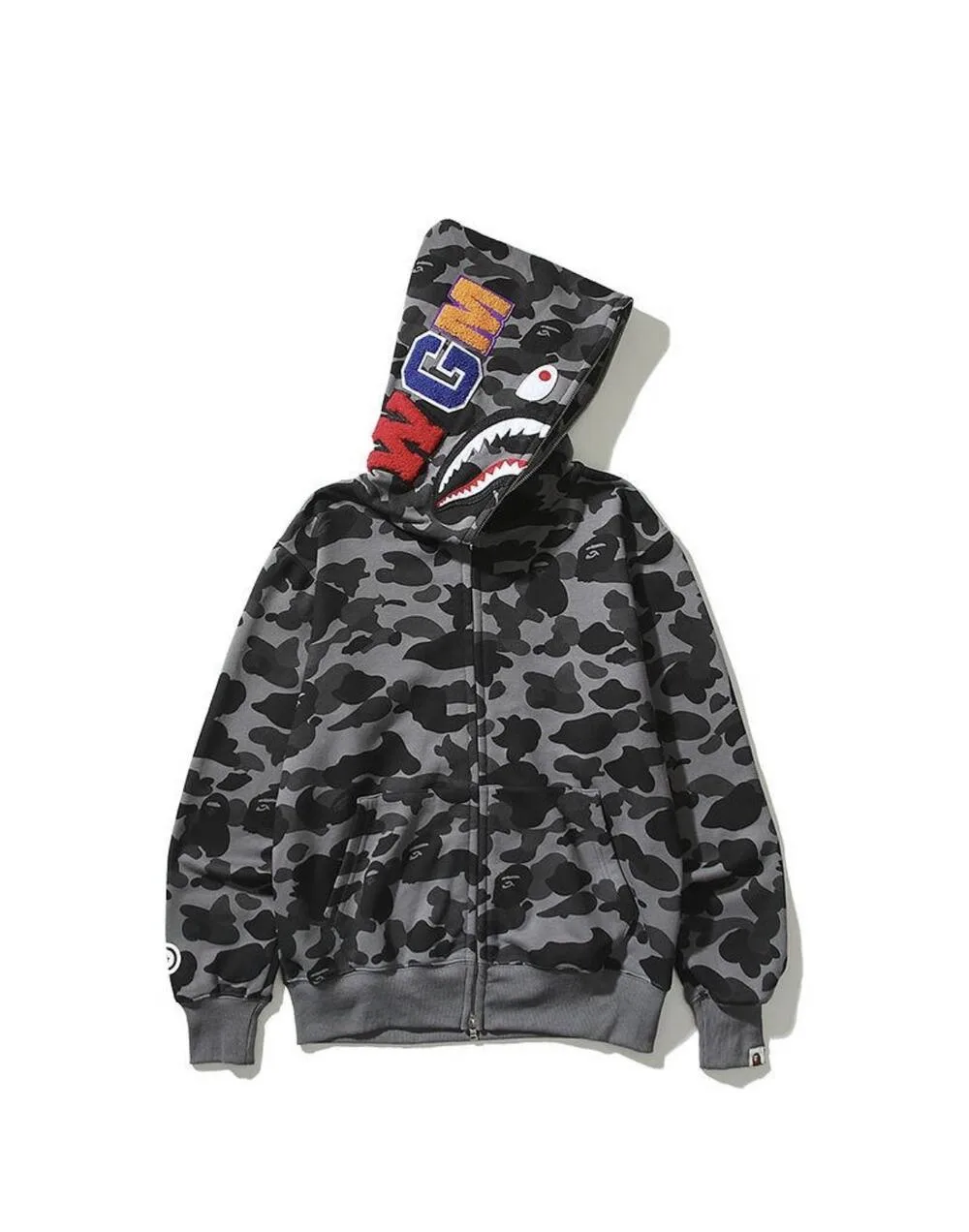 Зіп Худі Bape Camo Shark 3356