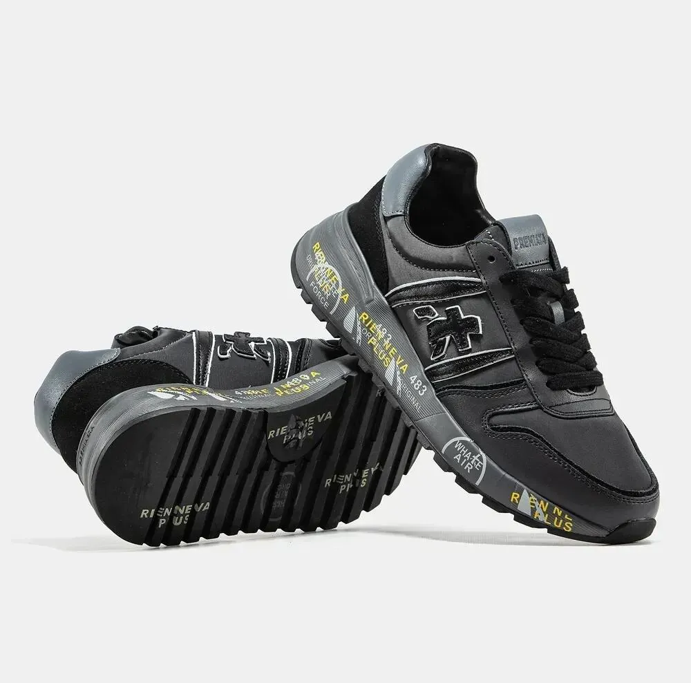 Premiata. Lander. 5701 Black Leather