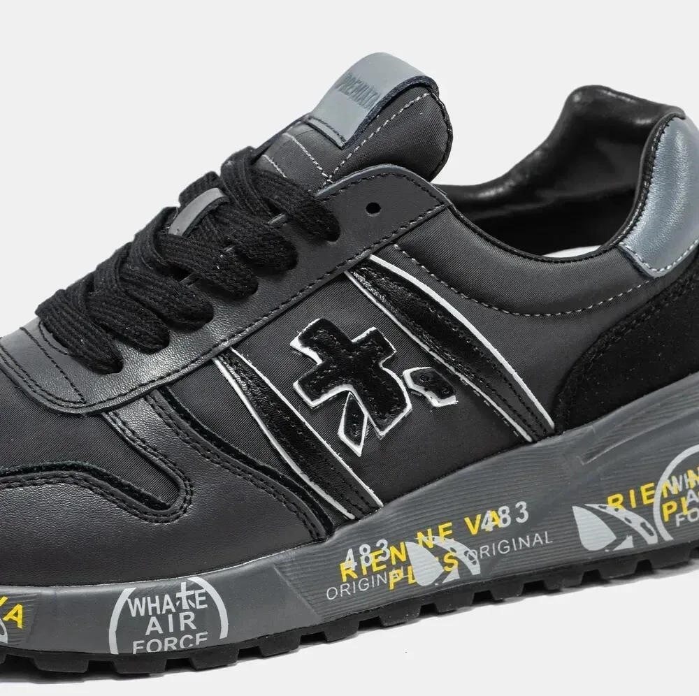 Premiata. Lander. 5701 Black Leather