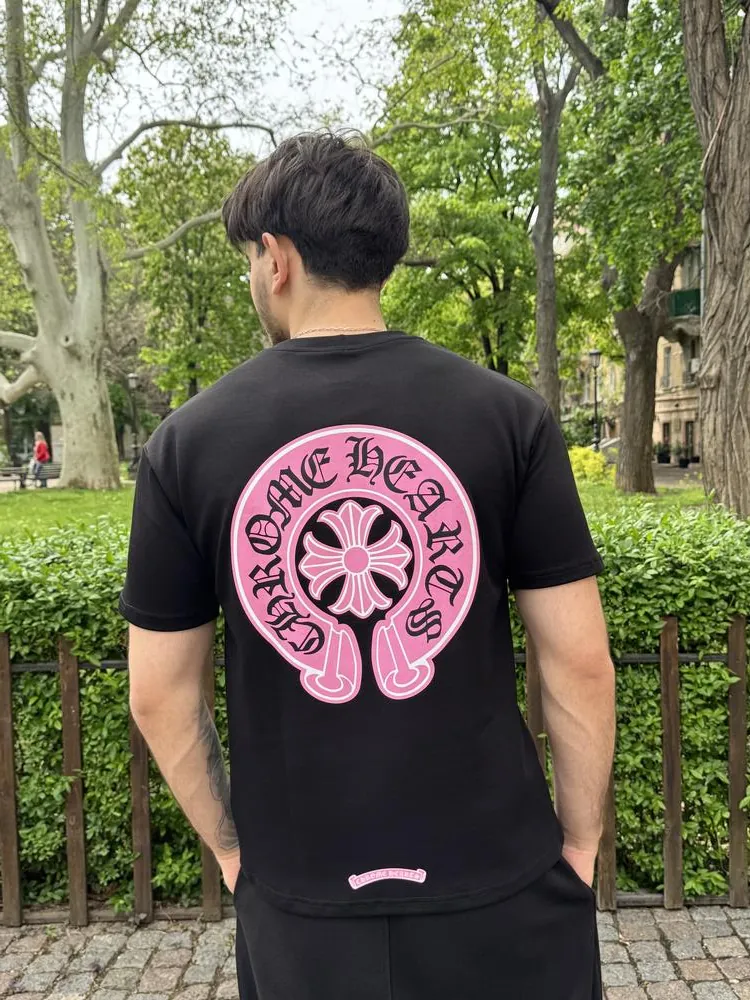 Футболка Chrome Hearts Pink Logo