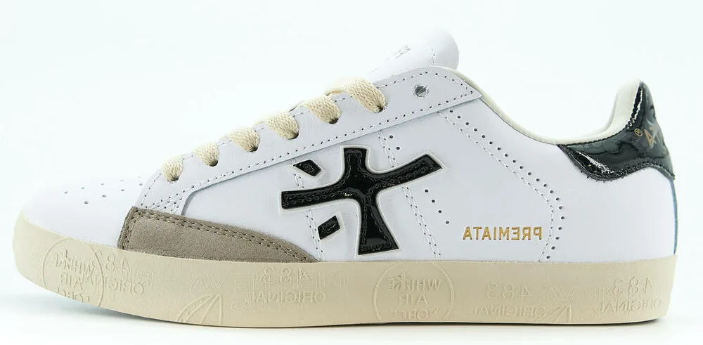 Premiata. Steven. 5536 White-Black Gloss