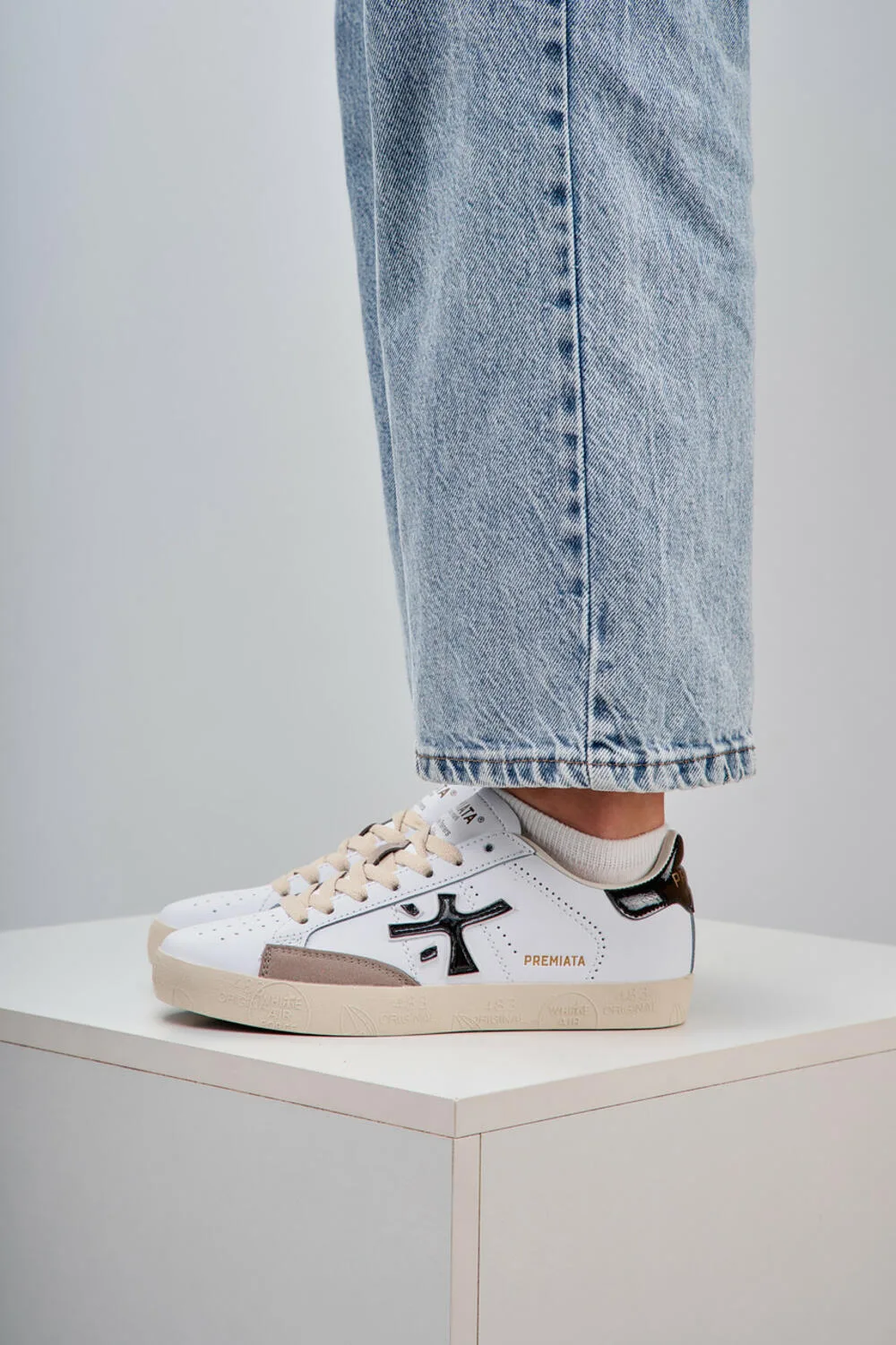 Premiata. Steven. 5536 White-Black Gloss