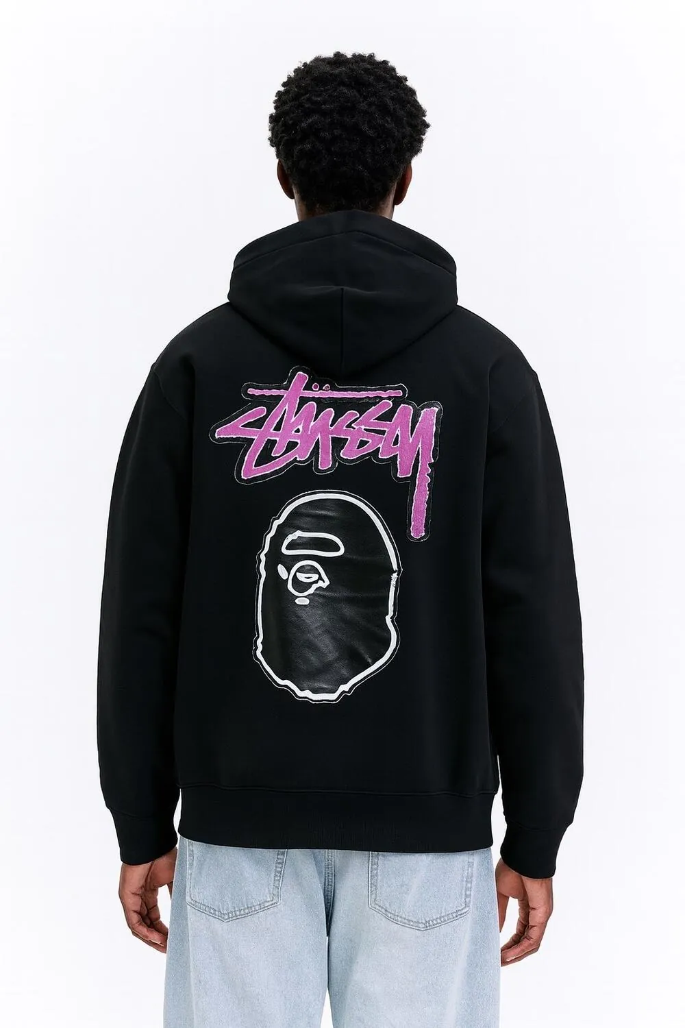 Зіп худі Stussy x Bape 4533