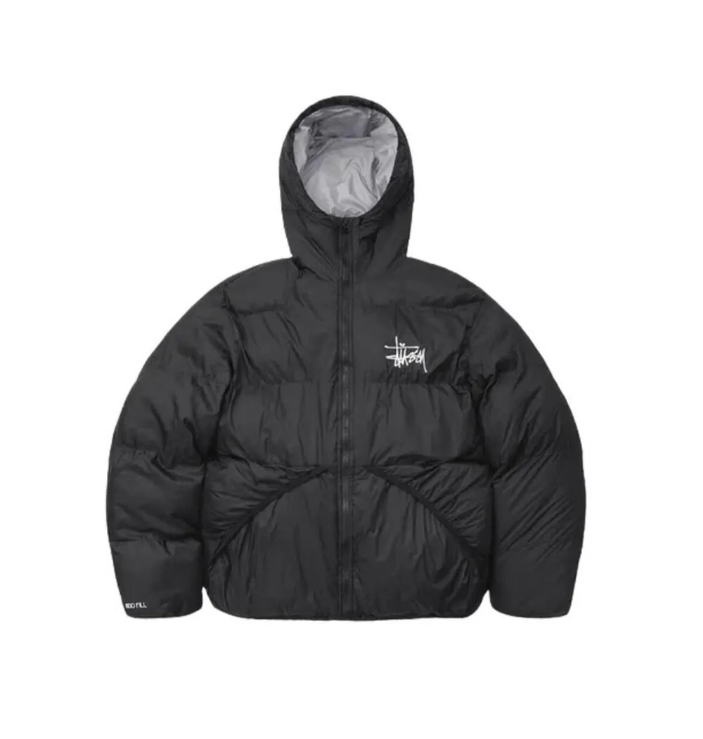 Пуховик Stussy Black Gray
