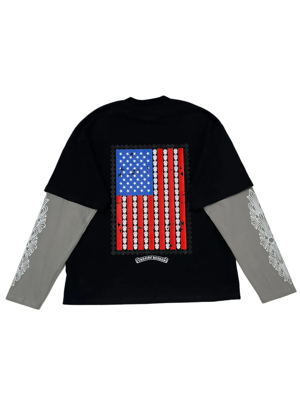 Лонгслів Chrome Hearts USA print