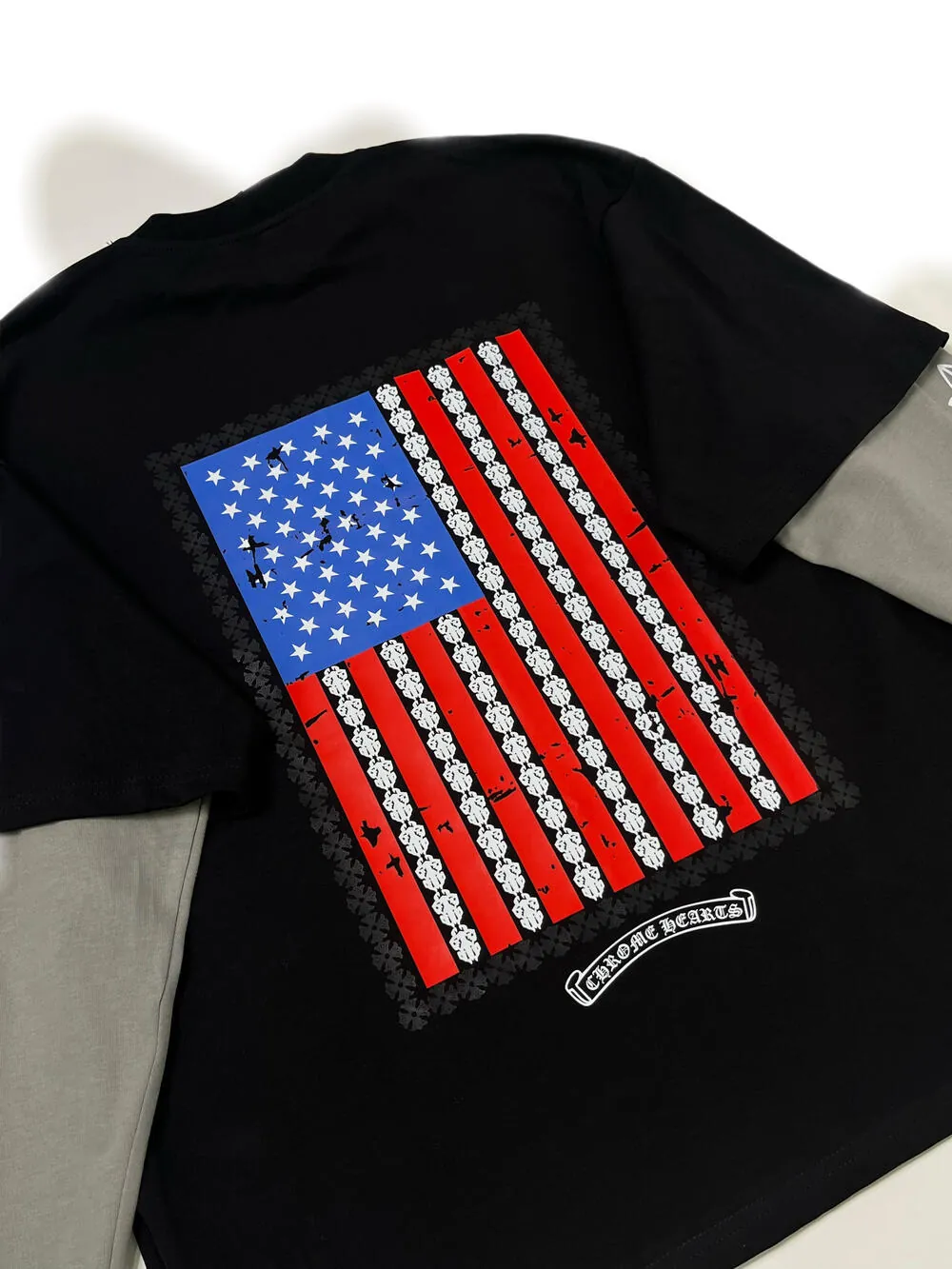 Лонгслів Chrome Hearts USA print