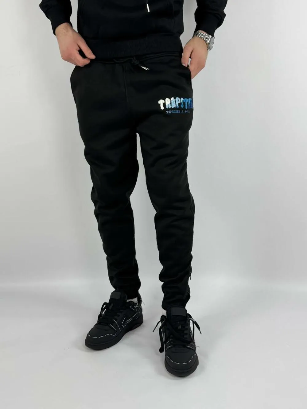 Штани TRAPSTAR Logo White-Blue