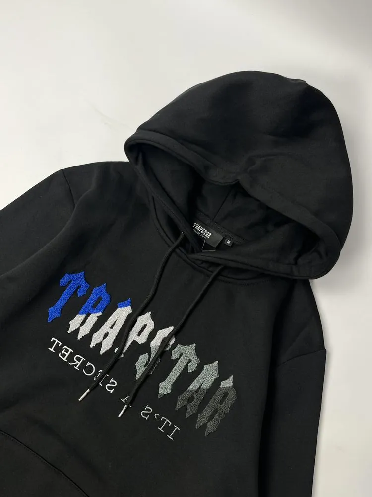 Худі TRAPSTAR Logo Blue-White & Gray